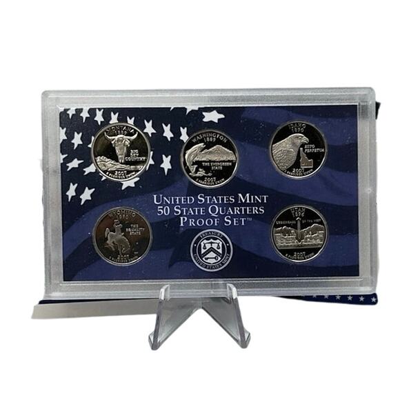 2007 US Mint State Quarters Proof Set Holiday Collector Edition - Picture 3 of 8